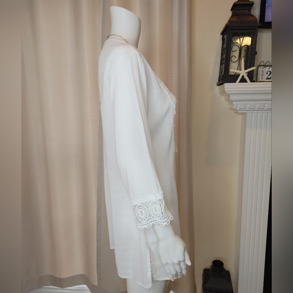 LA BLANCA Coverup, White L - Picture 9 of 14